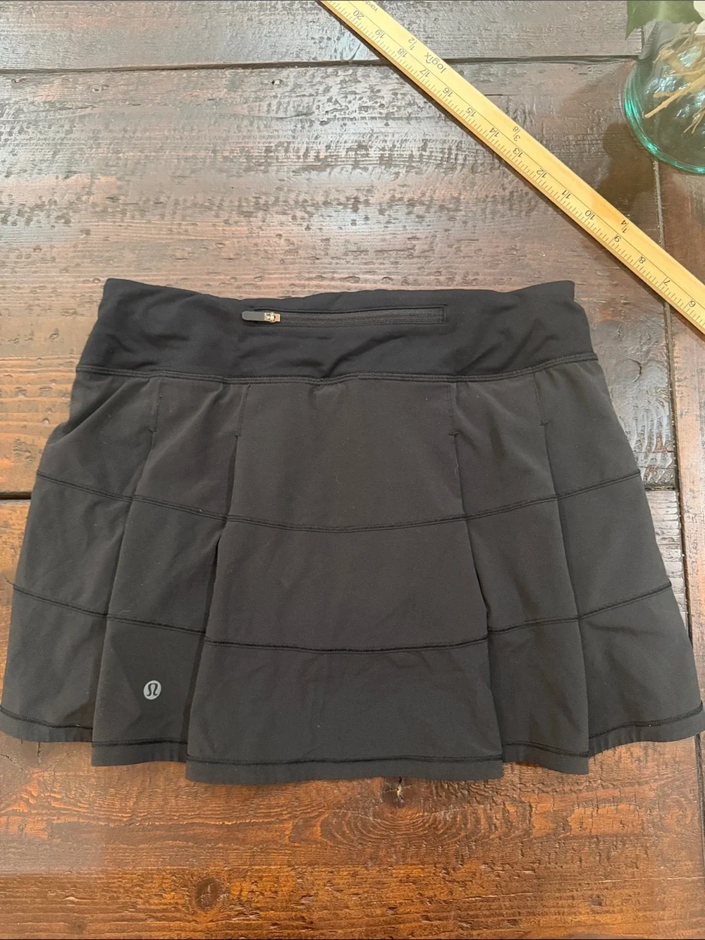 Lululemon Pace Rival Skirt Black Tennis Golf Athleisure Skort Size 6⁠
